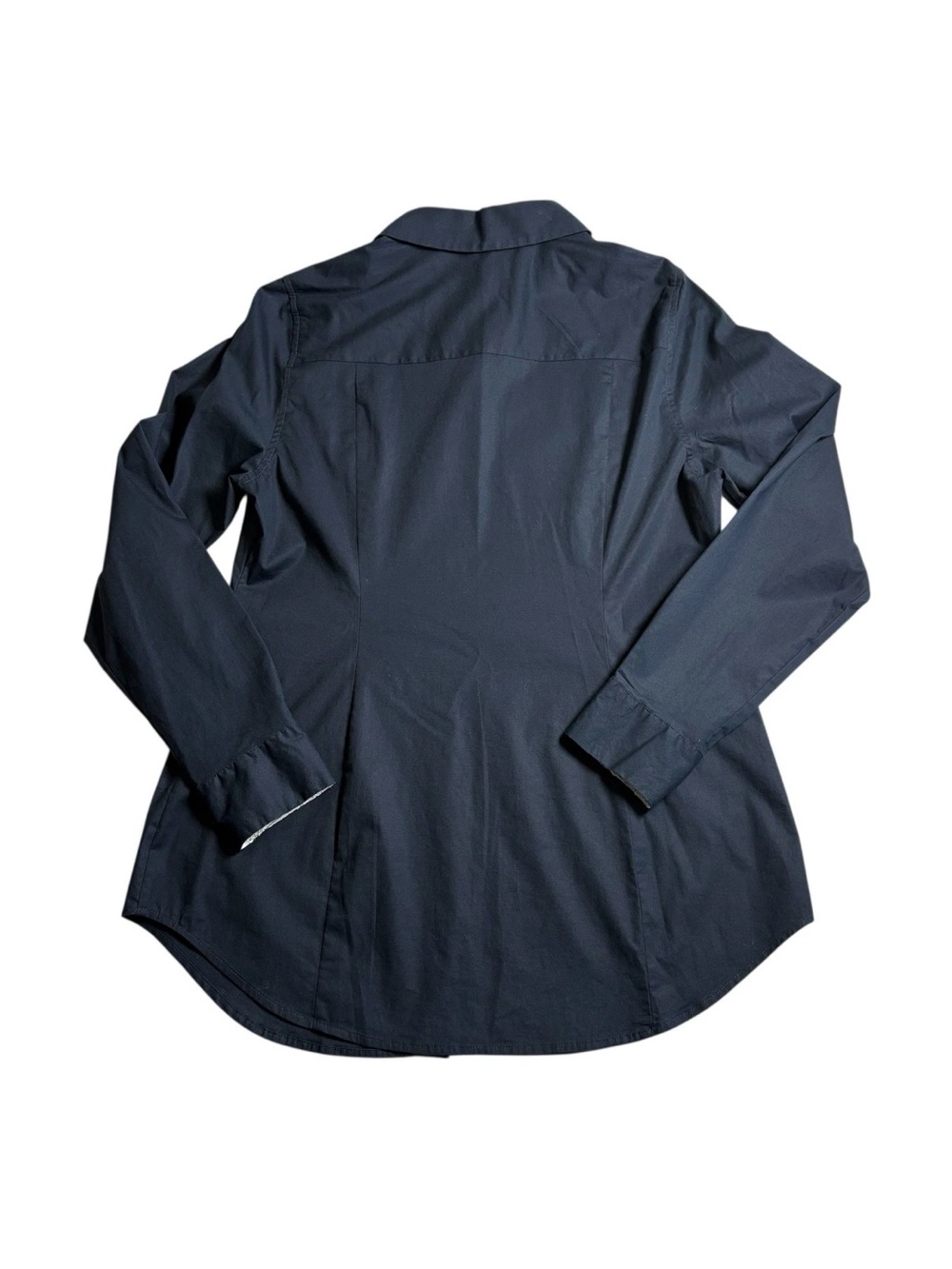 Soft Surroundings Black Button Up Cotton Spandex Dress Shirt Womens XS Workwear - Picture 2 of 8